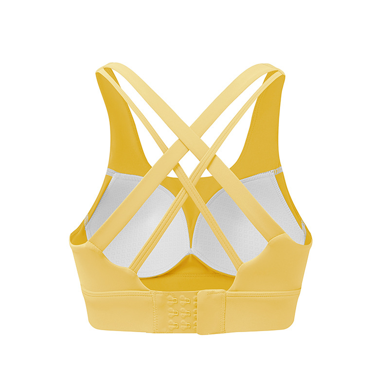 Actualizado desnudo Cruz trasera de una sola pieza fija Copa Sujetador deportivo yoga correr fitness ropa interior deportiva para mujeres image 11