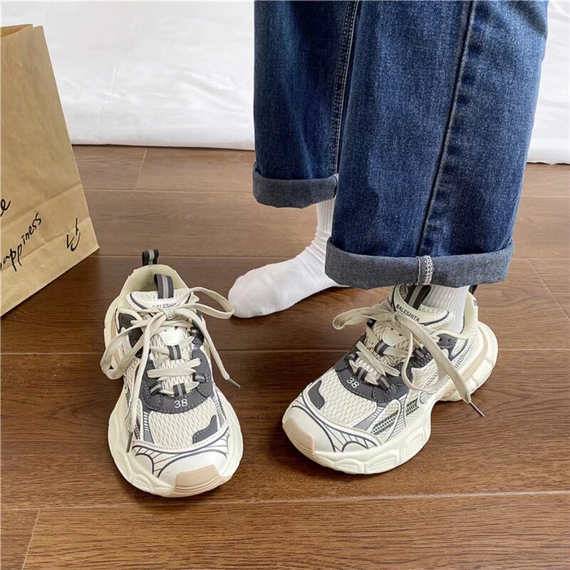 Hong Kong Style Super Popular Women's Shoes 2026 Spring and Autumn New Trendy Versatile Sports Casual Shoes Korean Style Hot-Selling Dad Shoes Hong Kong Style Super Popular Women's Shoes 2026 Spring and Autumn New Trendy Versatile Sports Casual Shoes Korean Style Hot-Selling Dad Shoes