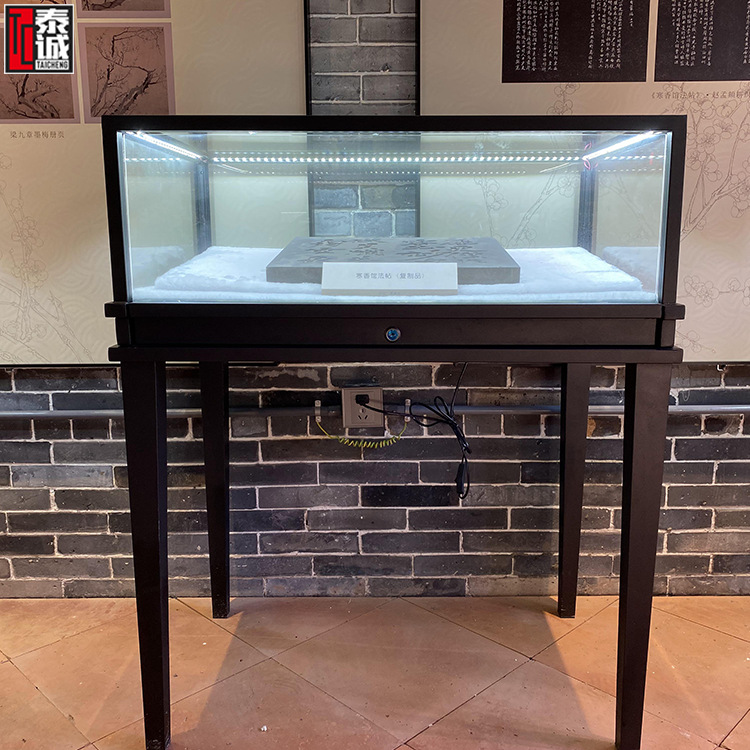 博物馆展示柜设计夹胶玻璃低反商用收藏柜带锁文物古董书籍陈列柜