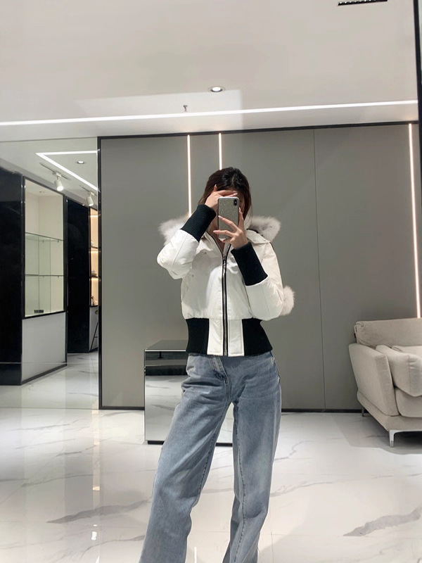莆田高版本大鹅03款剪刀羽绒服经典加厚夹克加拿大女款毛领3Q外套|undefined