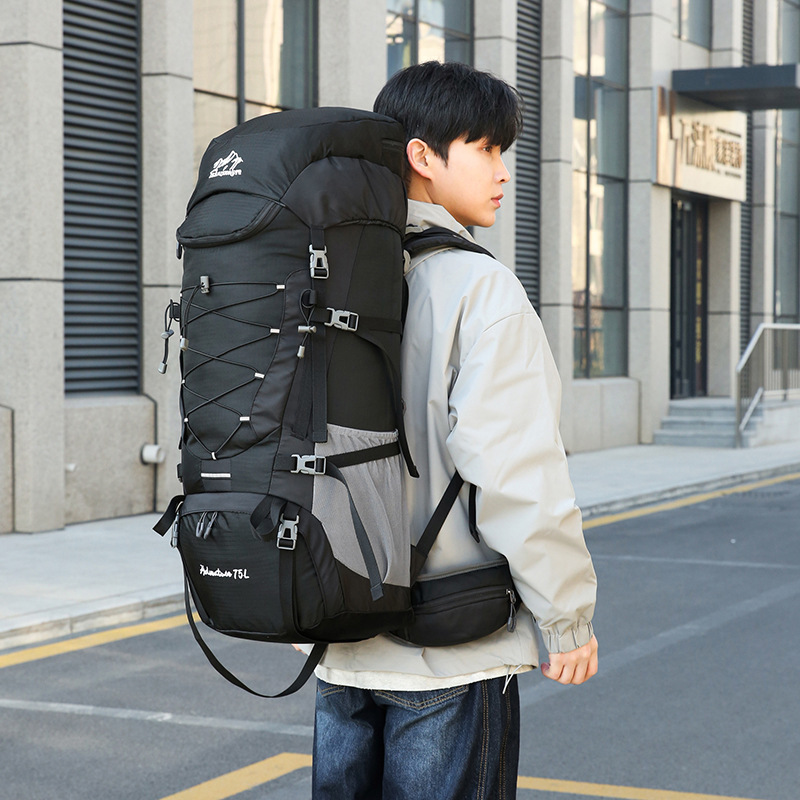 新しい屋外負担軽減旅行登山バッグ大容量ランニング用品スポーツバッグ拡張ハイキングバックパック|undefined