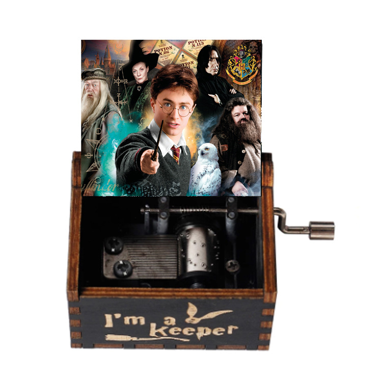 源工場ハリーポッターハイドウェイ手揺れ木製オルゴールミニオルゴールクリエイティブ誕生日プレゼント