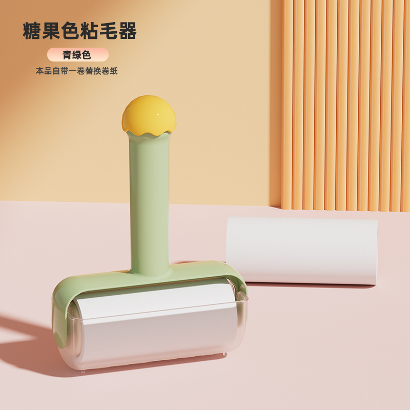 多巴胺粘毛器可撕式替换卷纸滚筒粘猫毛除尘衣服粘头发清理刮毛器|undefined