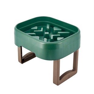 New Removable and Washable Dog Food Bowl for Pets to Go Out with High Legs and Stands, Single Anti-Choking Slow Food Bowl for Medium and Large Dogs