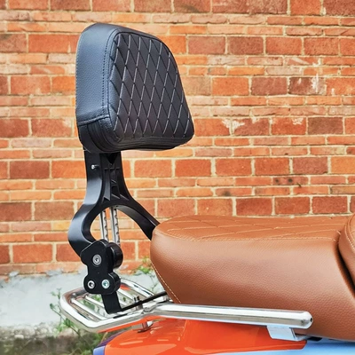 Applicable to Longjia Victoria: Motorcycle tail - black-new-folding-backrest-directly-installed-on-the-rear-frame