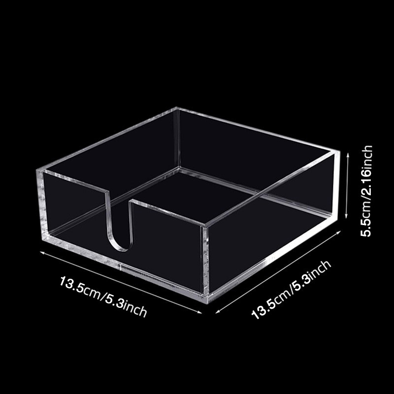 U자형 노치 티슈 박스 13.5*13.5*5.5cm