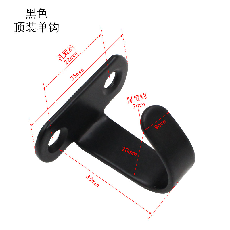 Gancho montado en el techo de acero inoxidable engrosado, gancho portador de carga para techo de pared, gancho de techo para colgar pantallas de proyección, gancho único para pared con clavo de techo.