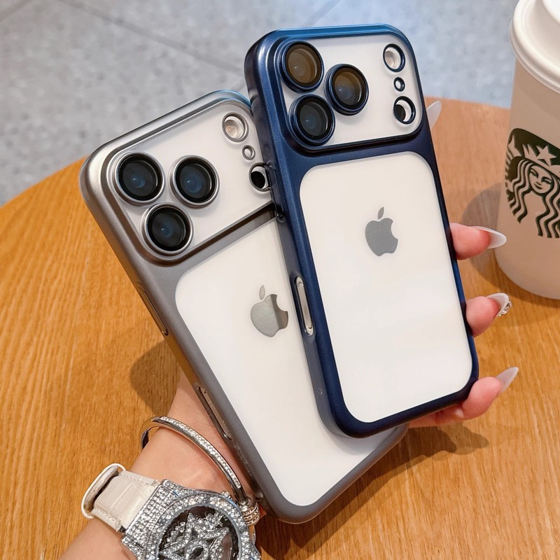 适用苹果17promax手机壳自带镜头膜电镀磨砂 iPhone17Air防摔硬套|undefined