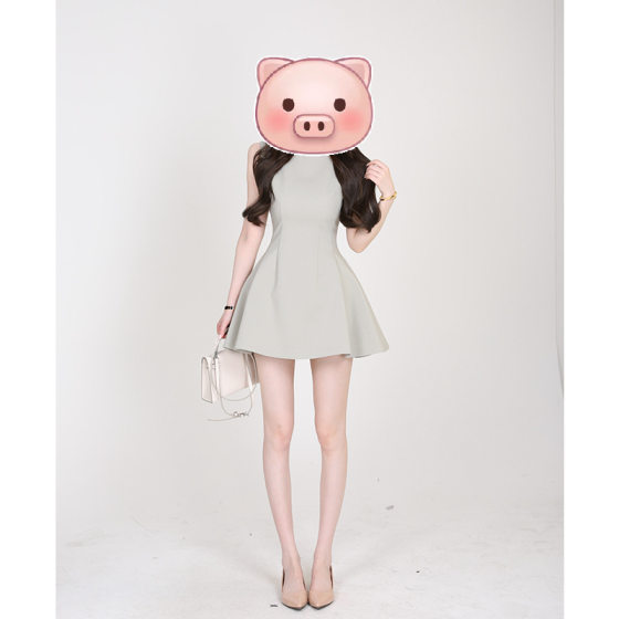 Shu Hu Lei Birthday Skirt [Sleeveless Edition Summer Thin Material Suit Skirt Slimming Waist Women's Sleeveless dress