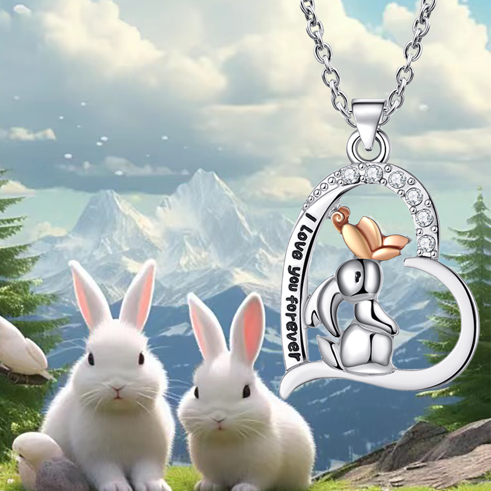 creative fashionable sophisticated rabbit with butterfly