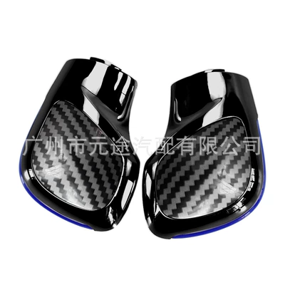 B7/B8/Cc R20 Golf 6 7 — Cab and accessories - sk-vw364-1-pair-of-side-covers-blue-edge-carbon-fiber-pattern-piano-black-shell