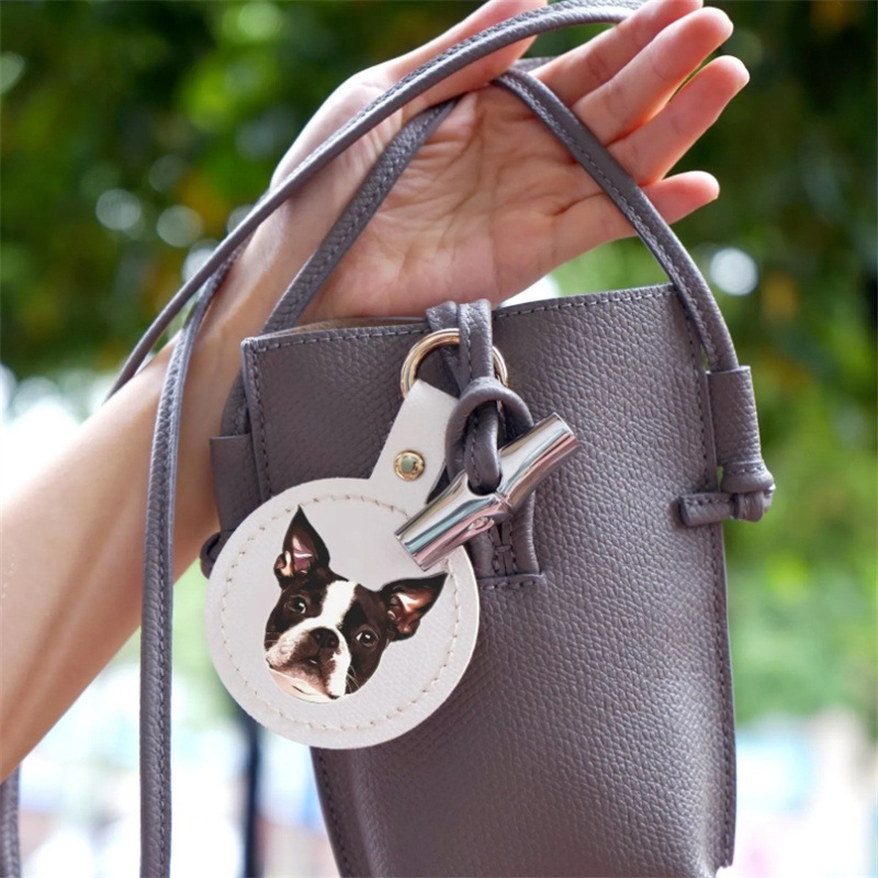 Creative Pet Pattern DIY Keychain Personalized Bag Name Keychain School Backpack Name Tag
