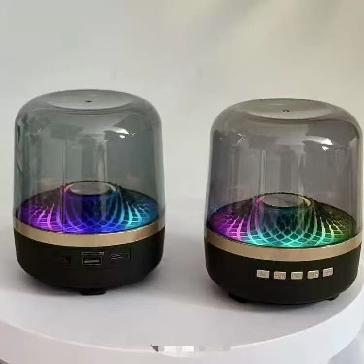 华强北琉璃四代蓝牙音箱高颜值氛围灯户外家用高音质重低音炮音响|undefined