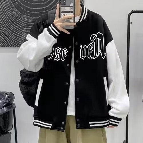 Men's Spring/Fall Trendy Brand American-style High-Street Cool & Edgy Youthful Thin Loose Casual Jacket