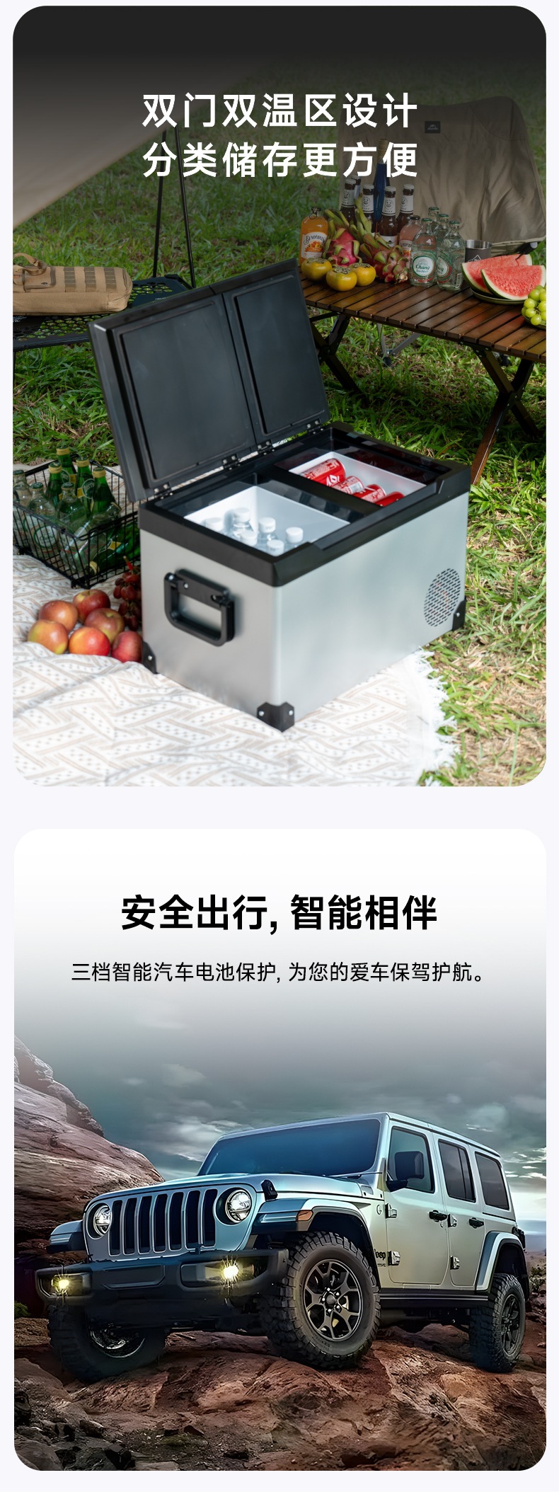 Suitable for All Models of Large-Capacity Car Refrigerators, Tf Series Portable Small Refrigerators for Car and Home Use with Intelligent Temperature Control