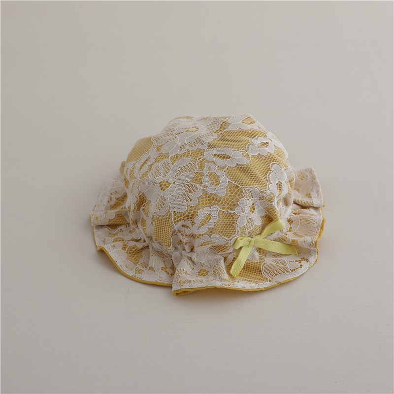 Sombrero de bebé primavera y otoño gorra dulce bebé gorra delgada gorra de pescador bebé gorra de princesa viajar marea solar