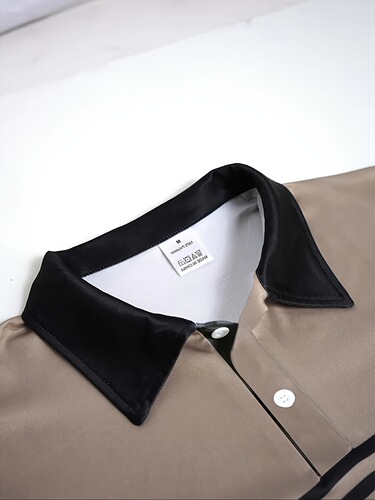 Men's Casual Striped Print Long Sleeve Polo Shirt