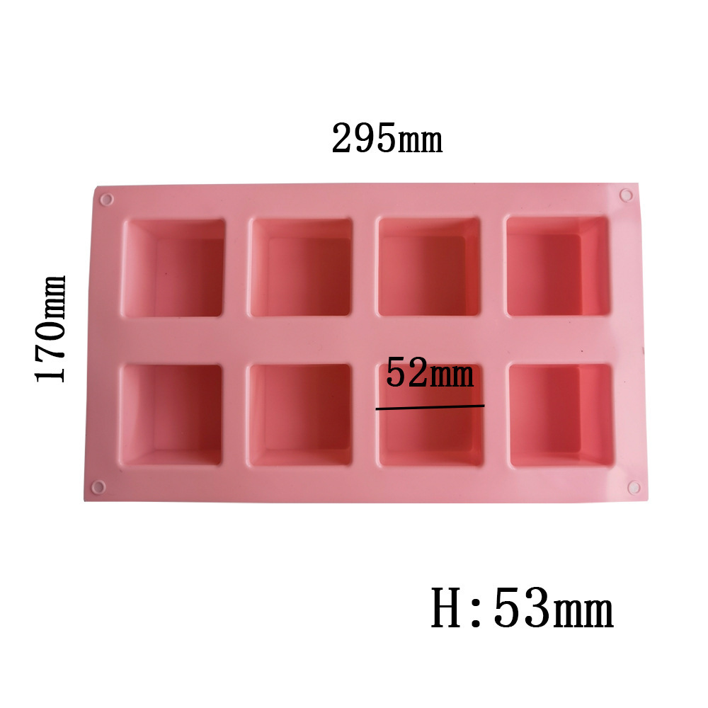 8 molde de pastel cuadrado 423 molde de galletas dulces molde de silicona molde de pastel de mousse molde de gelatina