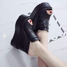 14cm�¸���Ь��ˮ̨�ɸ���Ƥ������Ь�������~���ЬŮ�ļ�