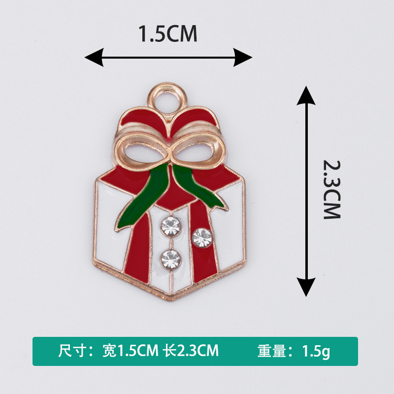 卡通圣诞节系列滴油点钻项链手链吊坠小挂件批发创意饰品diy配件|undefined