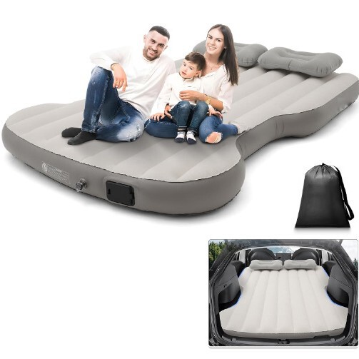 Factory Customized Outdoor Products Portable Air Self-Inflating Mattress Pvc Flocking Surface Car Air Bed Car Bed