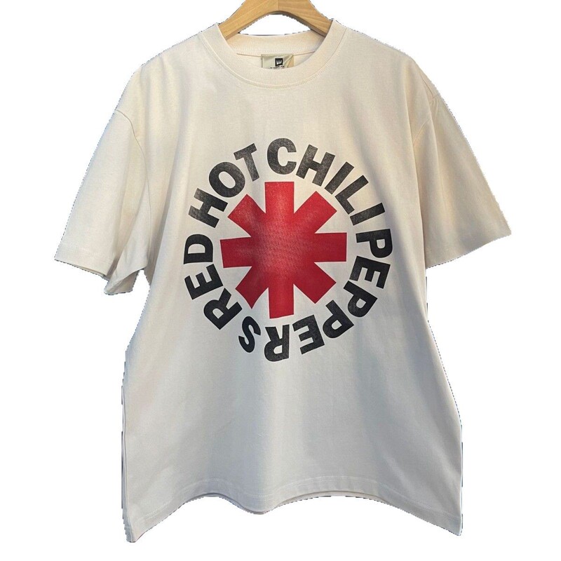 RED HOT CHILI PEPPERS Niche Trendy Brand American Casual Rock Red Pepper T-shirt Men's and Women's Cotton