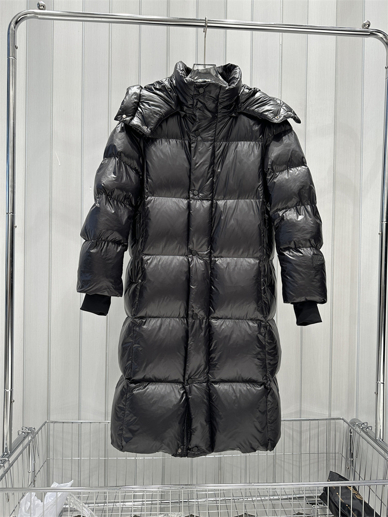 Diamante negro perla negra chaqueta larga para hombres y mujeres 2024 nuevo terciopelo grueso sobre la rodilla sombrero desmontable pareja