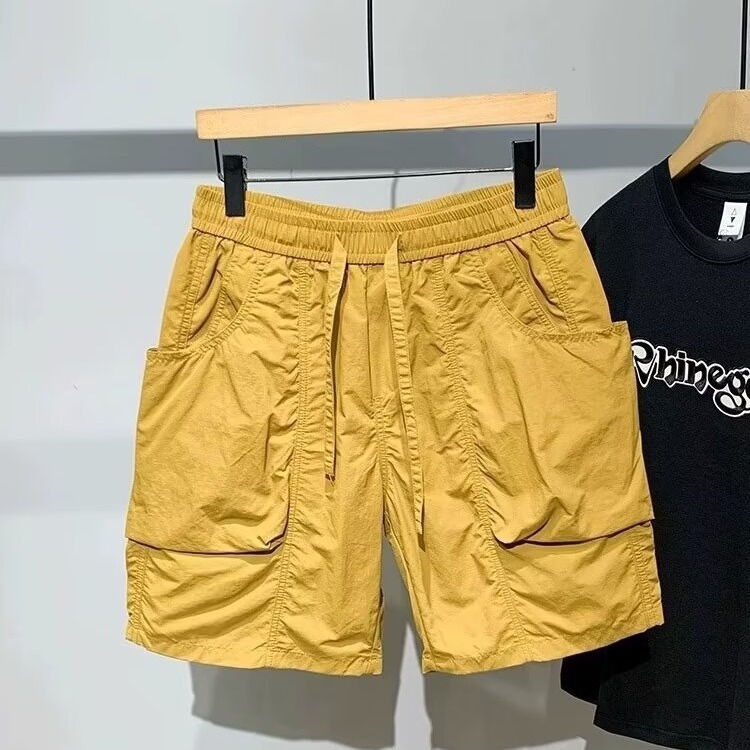 Summer fashion brand workwear casual five quarter 2024 new sports outerwear beach pants men's large shorts_voghion.com