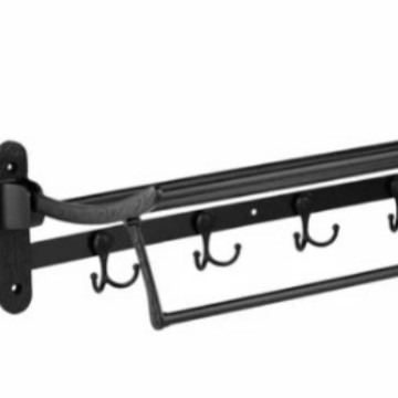 Dunding 8505 Acero inoxidable plegable toalla rack baño Baño colgante almacenamiento rack entrega de una sola pieza