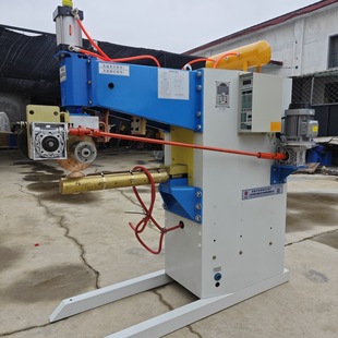 Galvanized Cylinder Duct Straight Joint Welding Machine Extended Arm Ac Frequency Joint Welding Machine Can Be Customized with Correction Wheel
