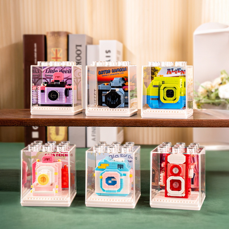 Compatible with Lego Retro Camera Building Blocks Educational Assembly Toys Boys and Girls Desktop Ornaments Children's Day Gifts Wholesale