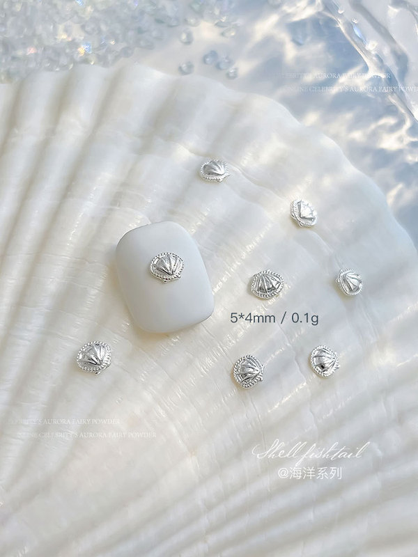 シェルフィッシュテールネイルアート合金ジュエリー夏の新しいオーシャンスタイルシリーズネイルダイヤモンドかわいいイルカ装飾卸売|undefined