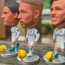 热门足球皇马欧冠手办盲盒套装周边收藏模型运动潮玩批发创意摆件