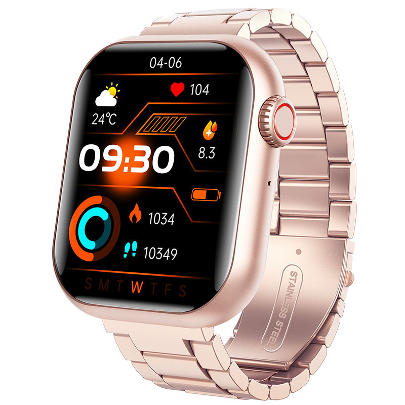 Transfronterizo F108 reloj inteligente deportivo Bluetooth llamada frecuencia cardíaca presión arterial oxígeno termómetro de monitoreo de pulsera de salud