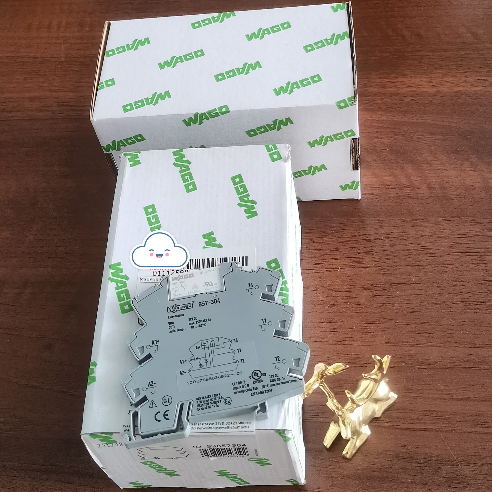 德国继电器模块857-304 输入电压24VDC