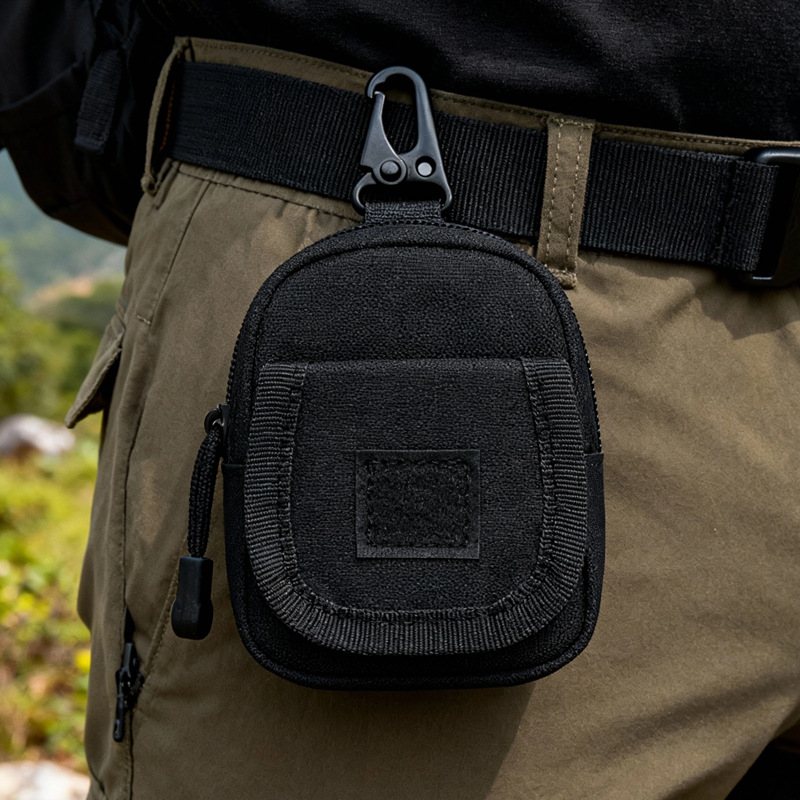 Personalizado bolso deportivo al aire libre multifuncional montado bolso de cambio auriculares almacenamiento bolso colgante camuflaje bolso táctico