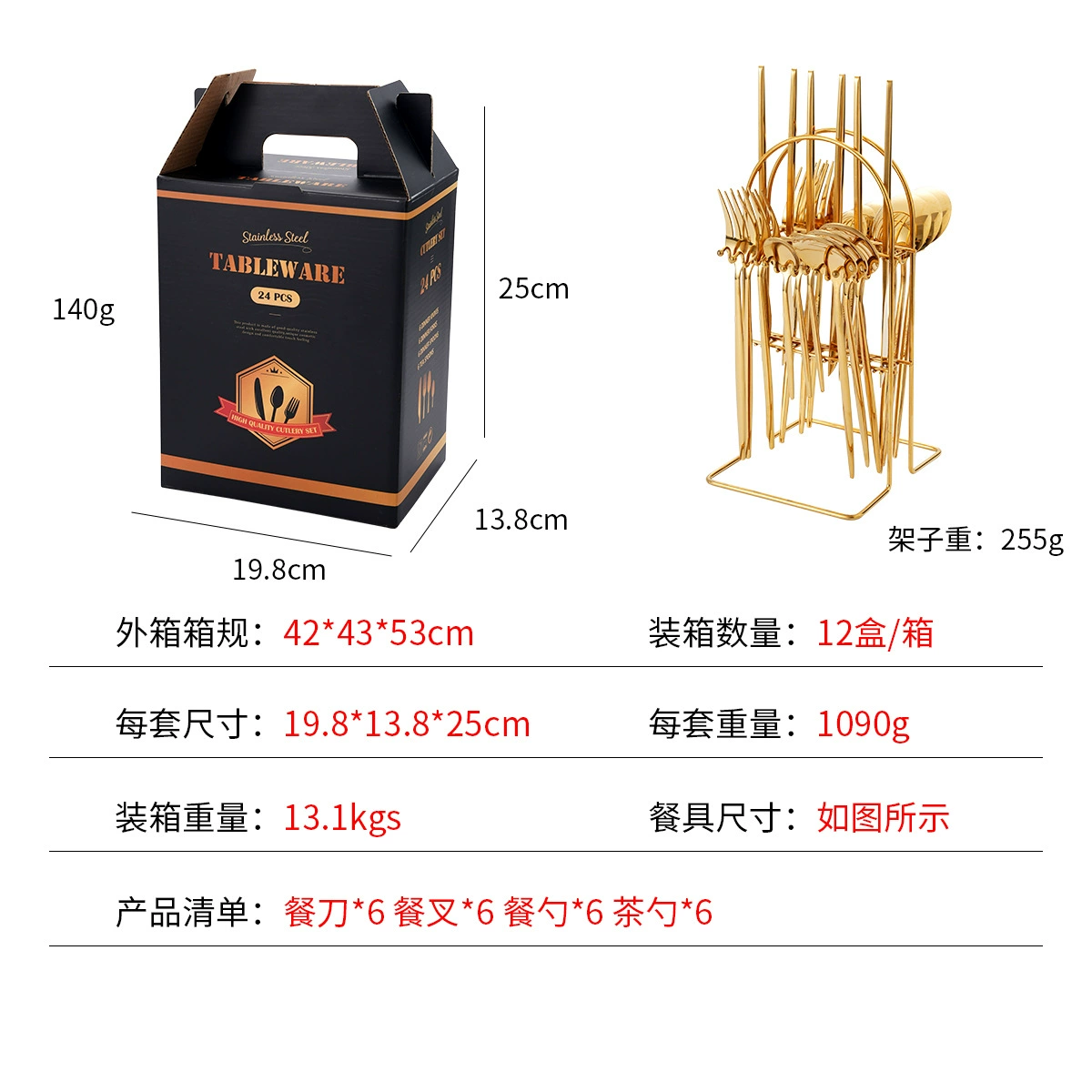 (Cross-border trading), tableware, set, Amazon, 24 pieces