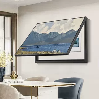 电表箱装饰画现代简约客厅配电箱弱电盒遮挡风景挂画餐厅轻奢现货