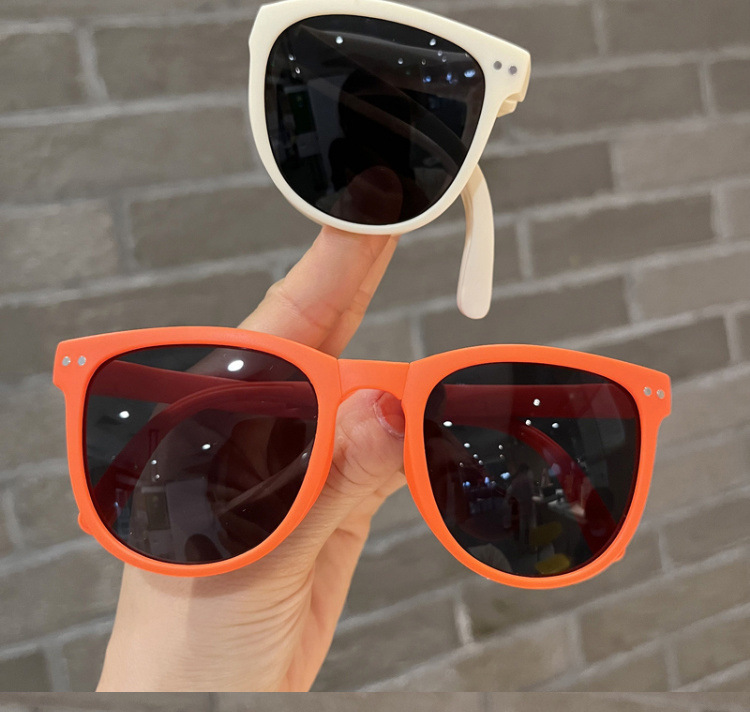 Ig Style Solid Color Pc Oval Frame Full Frame Kids Sunglasses display picture 15