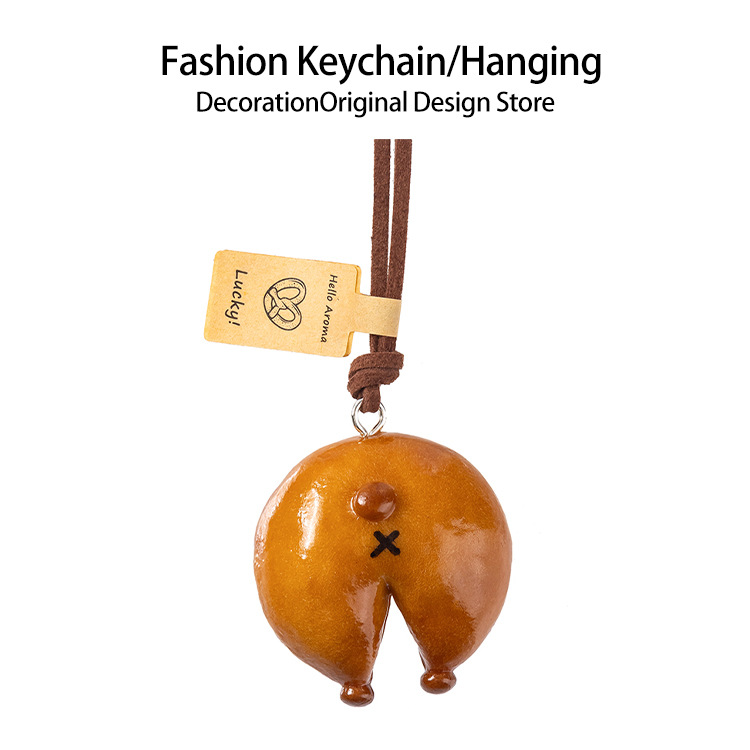 手作りアルカリ水パンストラップかわいい車載バックミラーストラップ貝果かわいいミニアクセサリーdiy装飾