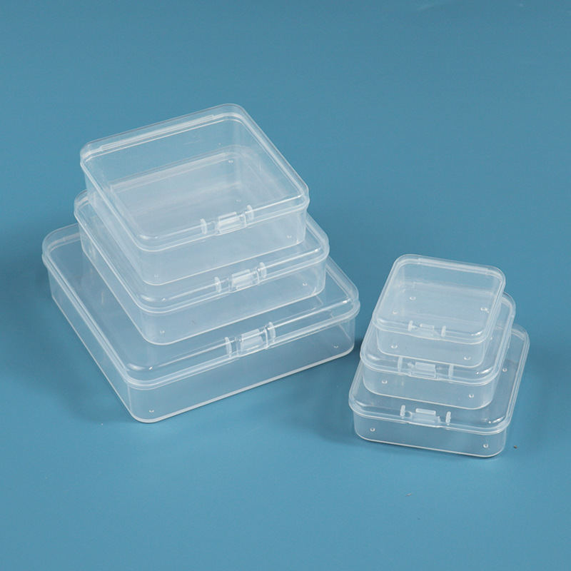 Amazon PP Transparent Plastic Square Box Multi-size Storage Box Photo ID Photo Storage Box Wear Armor Packaging Box
