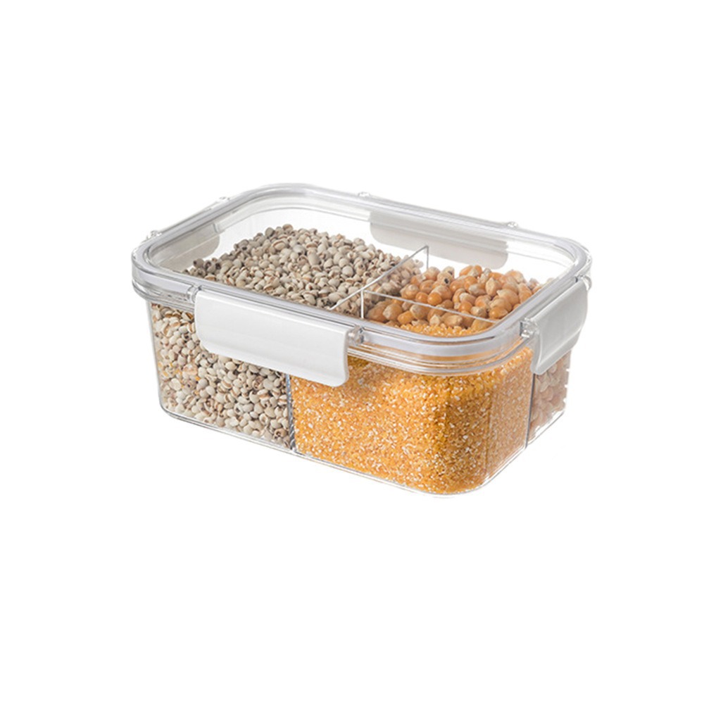 Tanque de sellado transparente Grado de alimentos caja de preservación de la cocina caja de bocadillos té granos tanque de almacenamiento