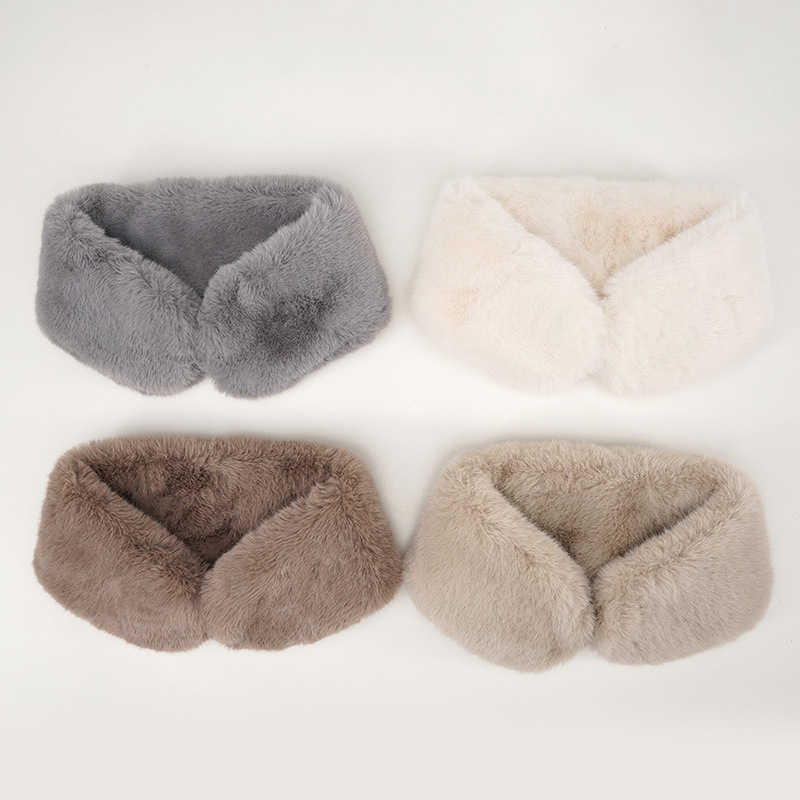Warmer Kunstfellschal Für Damen Im Korean Style Winter Accessoire_voghion.com