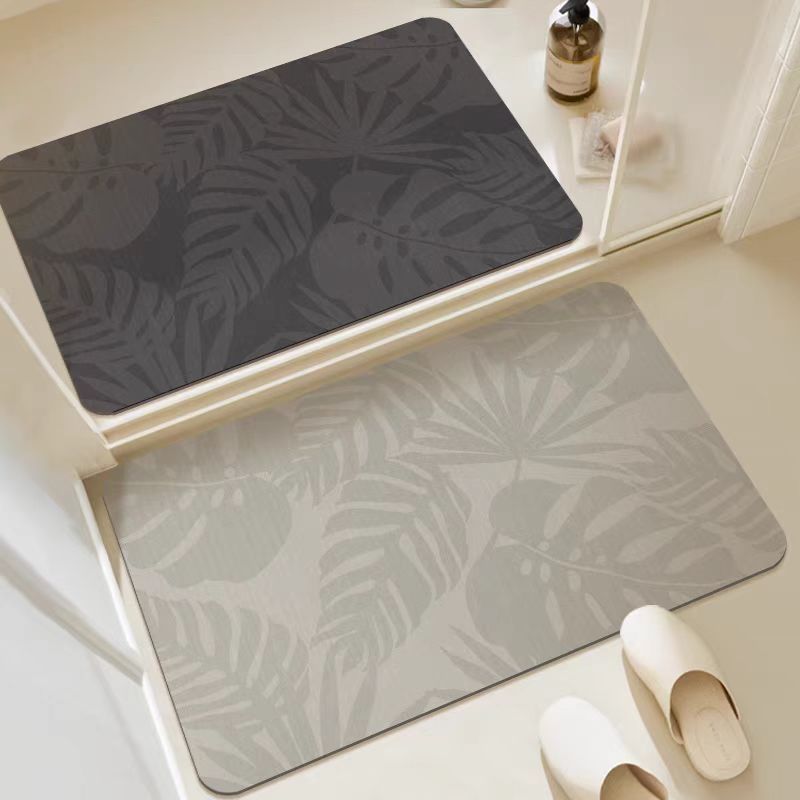 Alfombras de barro de diatomeas color sólido puerta de baño de absorción de agua alfombras de baño de alfombras de secado rápido antiderrapante sala de ducha