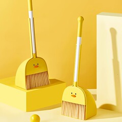 子供用ほうきちりとりセット 赤ちゃん専用小型ほうき 3点セット 子供用ミニほうき掃除おもちゃ