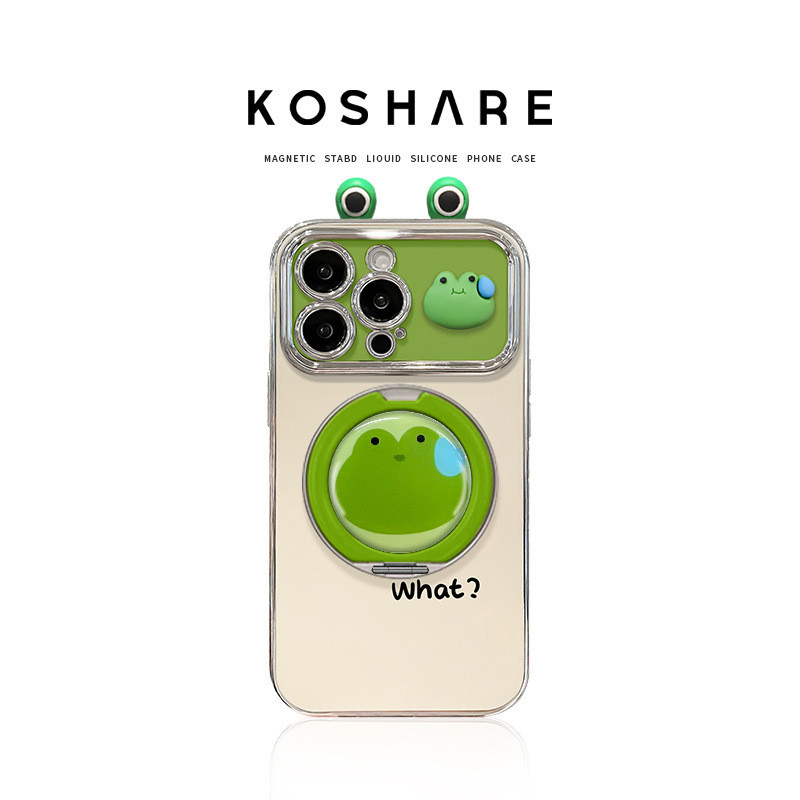 Sweating Frog Doll Suitable for Apple 17 Mobile Phone Case Iphone16 Soft Silicone 15 Magnetic Holder 14 Electroplating 13 Sweating Frog Doll Suitable for Apple 17 Mobile Phone Case Iphone16 Soft Silicone 15 Magnetic Holder 14 Electroplating 13