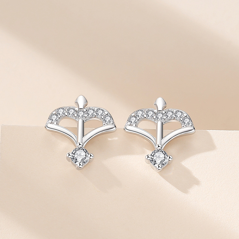 S925 plata flecha pendientes para las mujeres estilo coreano simple diamante incrustado precioso Cupido moda temperamento oído joyería al por mayor