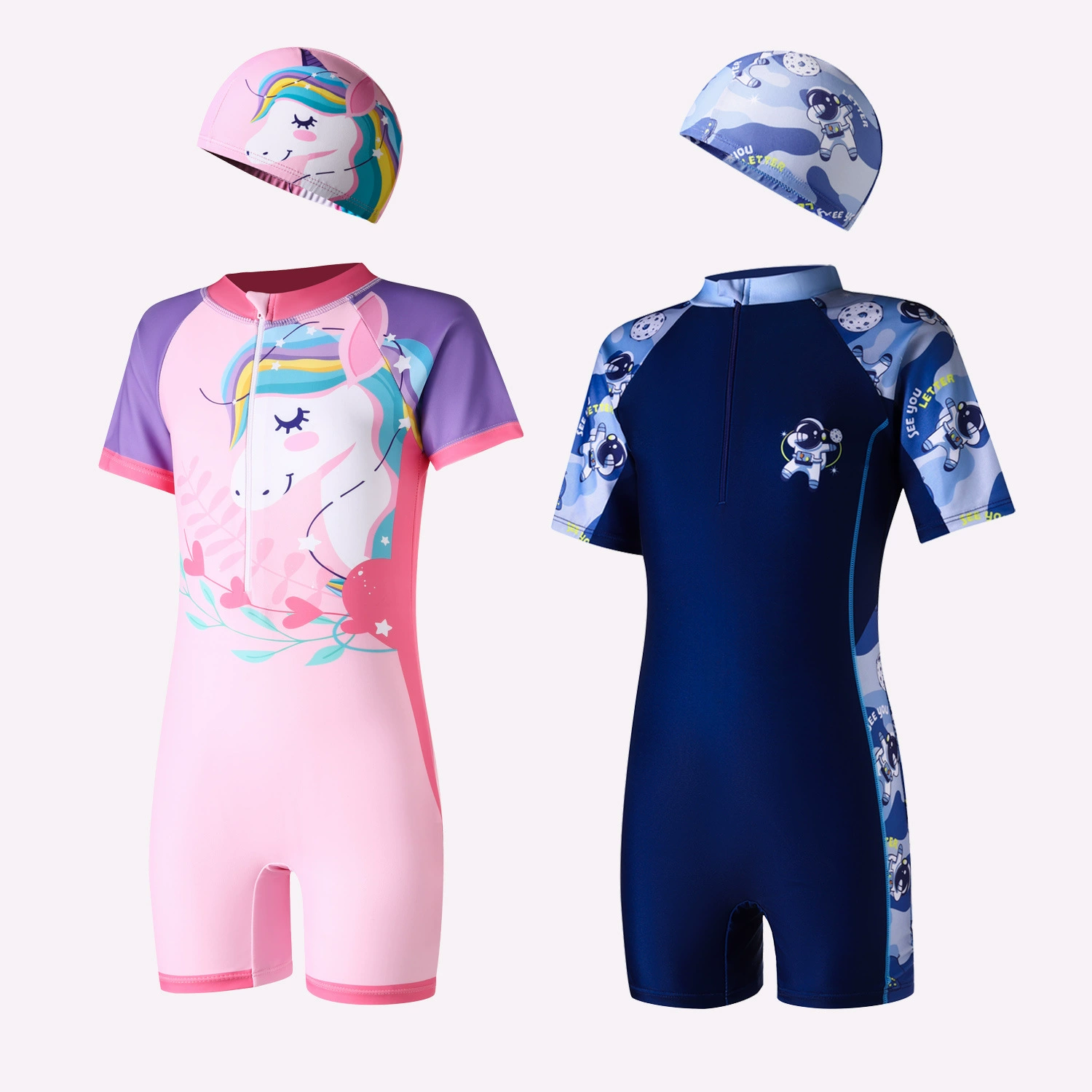 Трансграничные детские купальники для девочек милые мультяшные мужские и женские детские купальники