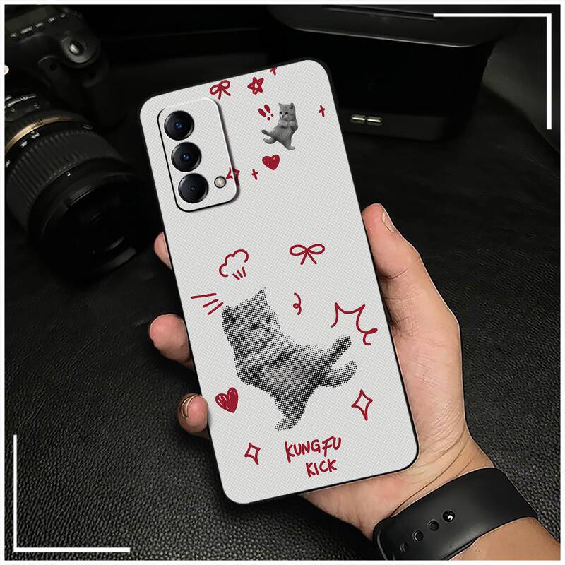Suitable for OPPO phone cases, cool and dustproof, for couples, youthful, full edge protection, unisex, personalized, heat dissipating, cute digital design