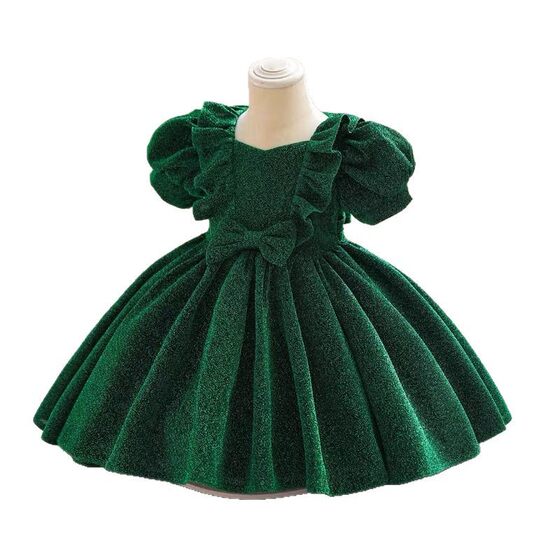 2025 foreign trade new baby one-year-old dress girls summer children princess dress mesh puffy performance skirt